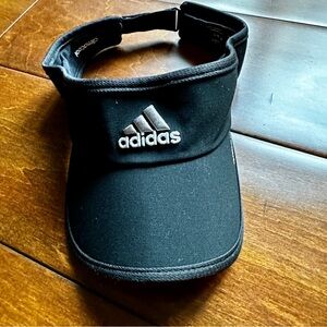 Adidas Black Visor  with gray logo adizero
